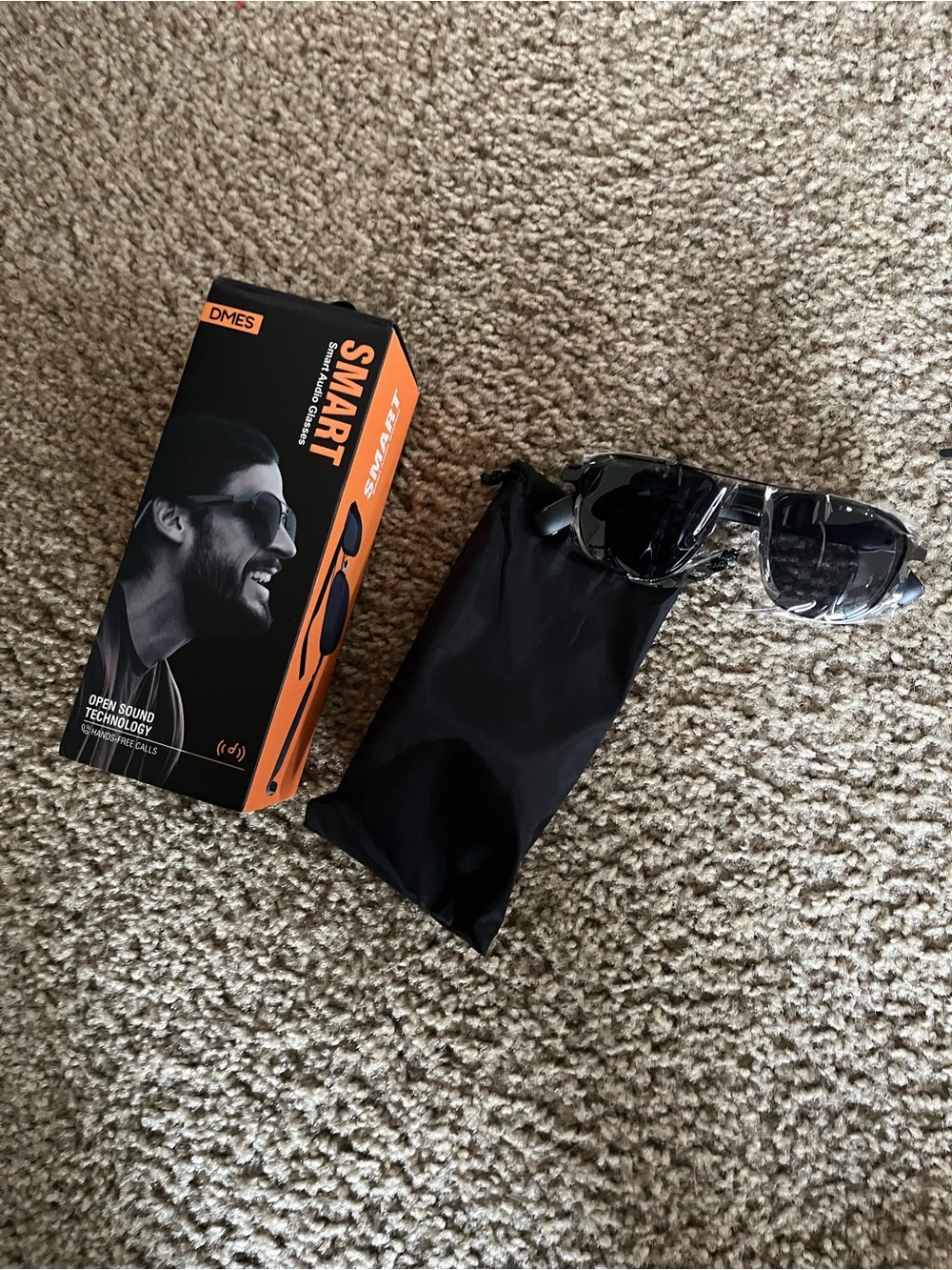 Smart Open-Ear Sunglasses for Men or Women - Black